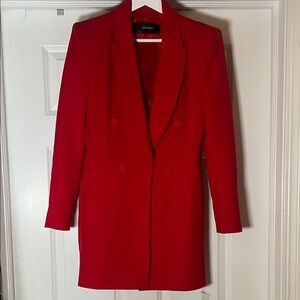 Zara Bold Scarlet Blazer